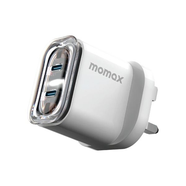 شاحن موماكس تدفق شحن واحد ومنفذين بقوة 35 وات USB-c | UM51UKW شاحن موماكس تدفق شحن واحد ومنفذين بقوة 35 وات USB-c | UM51UKW